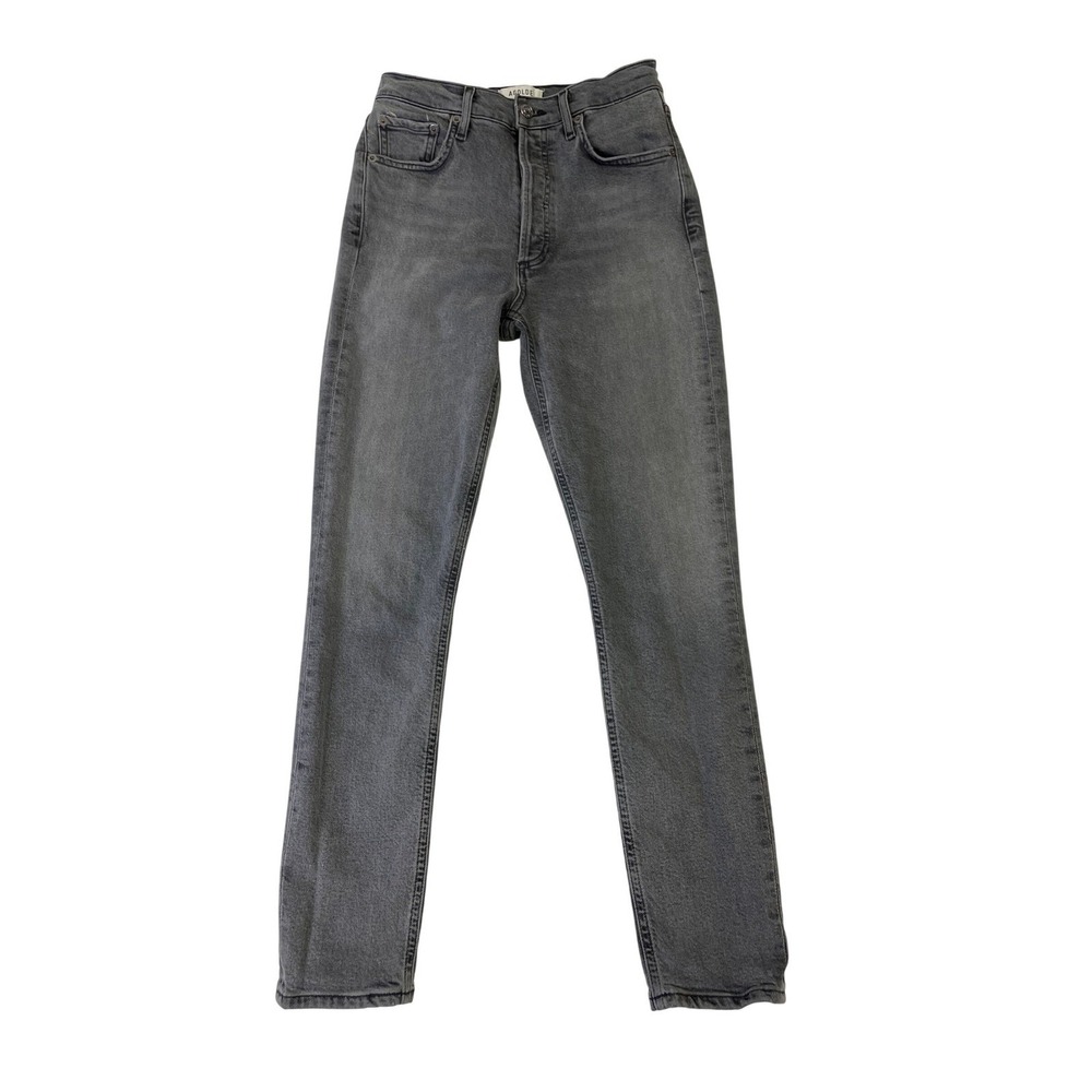 AGOLDE Nico High Rise Slim Jeans Grey Faded Wash A093B-1286 Size 25